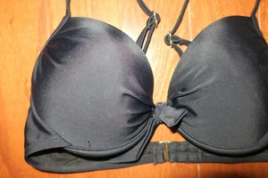 S ❤️TAHITI ❤️ Swim suit Top ❤️Swimwear SUPER ❤️Push up ❤️HALTER BLACK - Picture 1 of 4