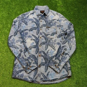 Camicia PME Legend uomo manica media lunga stampa palme floreale casual colletto - Foto 1 di 15