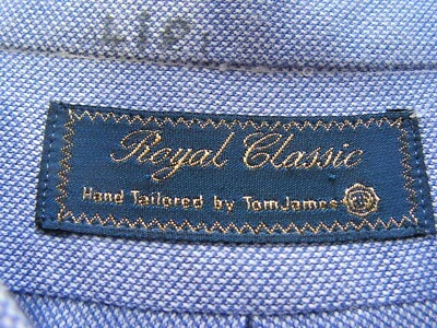 Tom James Royal Classic XXL Shirt Long Sleeve  approx 18 36 Chest 50-52 - Image 1 of 3