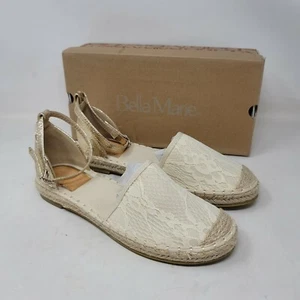 Bella Marie Becca-30 Women Sandal Size 9 M Beige Ankle Strap Shoes - Picture 1 of 11