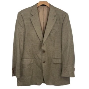 Lauren Ralph Lauren Sport Mantel Herren Gr. 44 L Blazer Jacke Hahnentritt Seide Wolle - Bild 1 von 12
