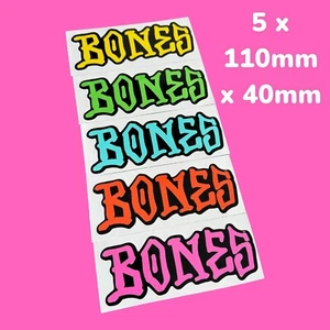 Bones skateboard vinyl Stickers Classic Half Pipe Surf Vans Decks Camper Van - Picture 1 of 5