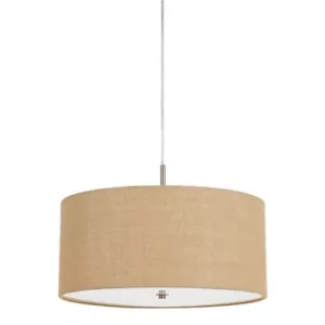 Cal Lighting Addison 3 Light Metal Pendant, Burlap - FX-3627-1P - Picture 1 of 1