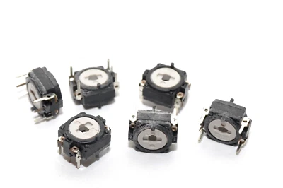 6x Trimmer / Trimmpoti / Potentiometer v. Ruwido Typ 22K/4, 1 MOhm, liegend, NOS - Bild 1 von 4