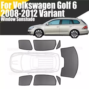 Magnetic Window Sunshade For VW Golf 6 Wagon 08-12 Mesh Windshield Frame Curtain - Picture 1 of 14