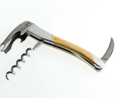 Chateau Laguiole 不锈钢侍酒师开瓶器 带 Boxwood 手柄 — 第 1/2 张图片