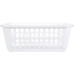 STERILITE Medium Plastic Basket, White, 1-Pack - Picture 1 of 5