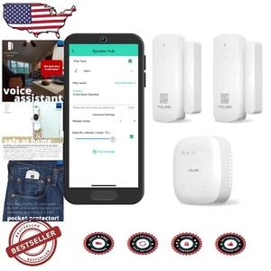 Comprehensive SpeakerHub Audio Door Sensor Kit - Long Range Security Solution - Picture 1 of 10