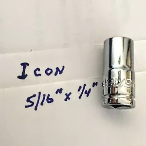 ICON Standard Socket 5/16" X 1/4" S1SS31 Free USA Shipping - Picture 1 of 4