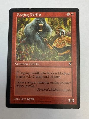 Raging Gorilla - Magic the Gathering MTG Visions Single Card - Image 1 of 3