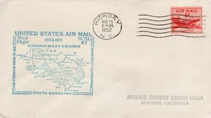 ERSTFLUG HICKORY AM-87, HICKORY, NC 1952 FDC19558 - Bild 1 von 2