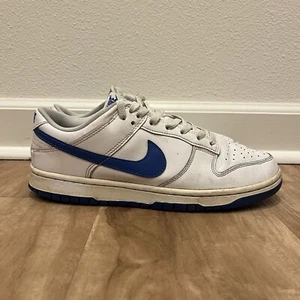 Nike Dunk Low Herren 9 Weiß Hyper Royal DV0831-104 Sneaker Schuh Low Top Schnürschuh - Bild 1 von 9
