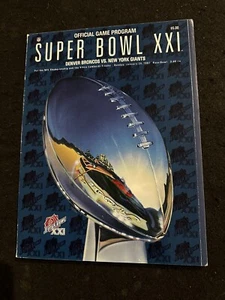 1987 Super Bowl XXI Football Program Denver Broncos VS New York Giants JAN 25TH - Picture 1 of 3