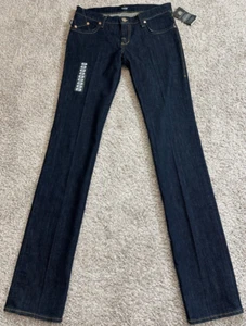 Rock & Republic Stella Jeans Sz 27 Stretchy Dark Wash Straight - Picture 1 of 10