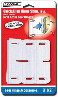EZ HS350BP 3.5" Hinge Shim, 18 Count, Pack of 1, White - Image 1 of 4