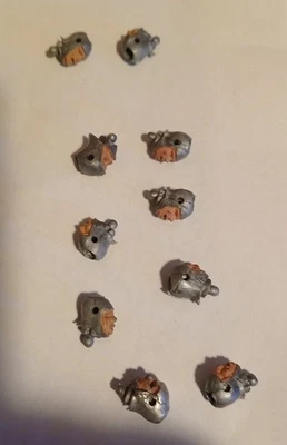 Vintage Britains Historic Series Swoppet Knights  HEADS X10 - Image 1 of 4