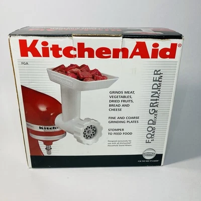 KITCHEN AID Kitchenaid Food Meat Grinder Stand Mixer Attachment FGA NEW in Box - Image 1 of 4