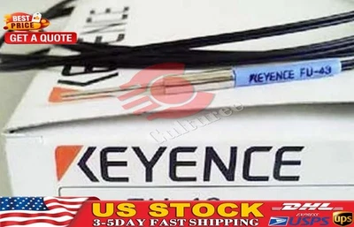 Keyence FU-43 Fiber Optic Sensor Reflective FU43 New  US Free TAX - Image 1 of 3