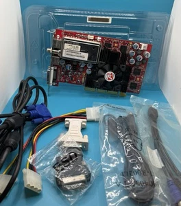 ATI RADEON 9700 PRO 128MB 24Bit DDR DVI VGA S- Video GPU AGP Graphics Card Works - Bild 1 von 5