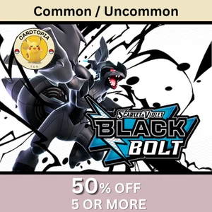 Pokemon - Black Bolt - Common / Uncommon - Choose your own - Picture 1 of 71