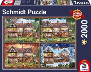 NEW Schmidt  Jigsaw Puzzle 2000 Pieces 14+ Ages House Of Four Season - Picture 1 of 2