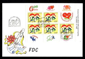 Finnland H-Blatt 33 FDC Grußmarke Blaumeisen mit Brief - Picture 1 of 1
