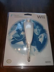 Wii Nunchuck New White Sealed Nunchuk Controller OEM Authentic Official - Picture 1 of 2