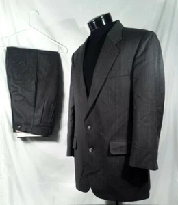 Jos. A. Bank Anzug 2 Teiler Grau Nadelstreifen Blazer Sport Mantel & Hose Herren 42 R - Bild 1 von 11