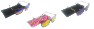 Camo Camouflage Damen Western Sonnenbrille + Kordelzug Etui Pink Lila oder Blau - Bild 1 von 4