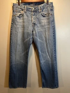 7 For All Mankind Relax Straight 31 (32x31.5 Measured) Button Fly Denim Jeans - Picture 1 of 14