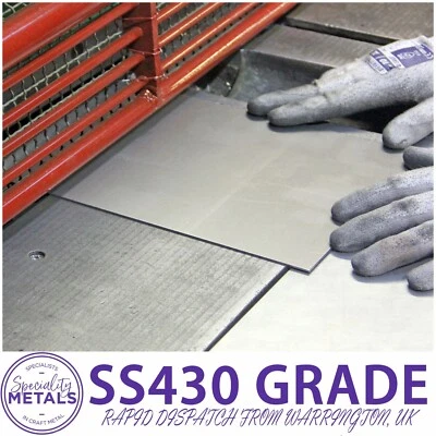 Speciality Metals Magnetic Sheet 430 | Stainless Steel 0.5mm - 2.5mm Sheet Metal