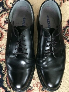 Herren Bates schwarz Leder Oxford Schuhe - Größe 9E - Bild 1 von 3