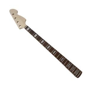 New Bass Guitar Neck 20fret 34Inch Maple Rosewood Fretboard Block Inlay DIY - Picture 1 of 7