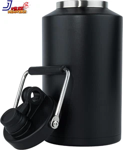 Insulated Jug with Handle One Gallon 128Oz Stainless Steel Large Double Vacuum - Picture 1 of 9