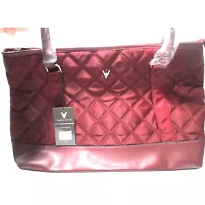 Vanessa Williams Red Quilted Lap Top Tote Bag With Dust Cover New With Tags - Picture 1 of 12