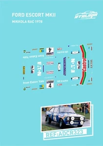 CALCAS FORD ESCORT MKII MIKKOLA RAC 1978 - Imagen 1 de 1