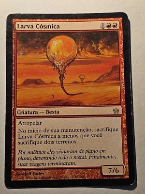 Cosmic Larva●Fifth Dawn●2004●MTG●PORTUGUESE●RARE●MP●119 - Image 1 of 2