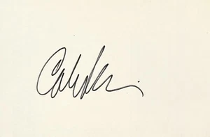 CALVIN KLEIN Signed Autographed 4"x 6" INDEX CARD American Fashion Designer - Picture 1 of 6