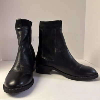 Gentle Souls By Kenneth Cole Bernadette Chelsea Boots Womens  7 Black Leather - Image 1 of 4