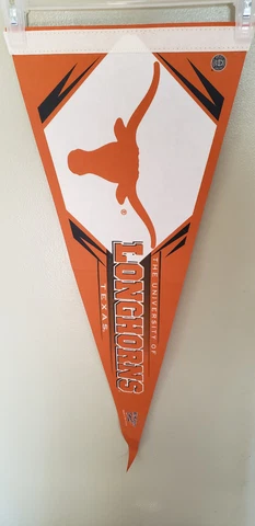TEXAS LONGHORNS  BIG 12 NCAA VINTAGE FELT PENNANT 3/25/23 Cover