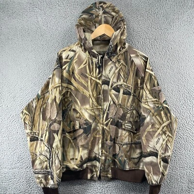 Chaqueta de Camuflaje Vintage Humedales Espartanos Para Hombre Talla 2XL Abotonada EE. UU. 90s Foto 1 de 4