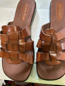 womens laura scott brown leather upper balance shoes size 8 - Picture 1 of 3