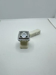 Just Cavalli Chevalier Damenring aus Stahl mit transparentem Stein mit Spitze - Bild 1 von 7