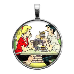 Betty and Jughead porte-clés collier boutons de manchette cravate clip boucle d'oreilles Riverdale 