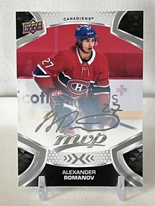 2021-22 Upper Deck MVP Silver Script Alexander Romanov #27 Montreal Canadiens - Picture 1 of 2