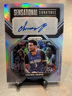 2022-23 Panini Prizm CHUMA OKEKE #SS-CO Sensational Signatures - Magic - Image 1 of 2