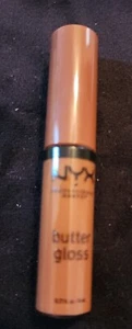 Brillo de mantequilla de maquillaje profesional NYX, brillo de labios antiadherente, caramelto, 0,27 OZ... - Imagen 1 de 1