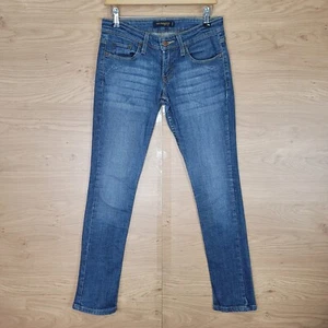 Levi's 524 Too Superlow Womens Skinny Jeans Denim Blue Size 3 Short W29 L29 - Picture 1 of 17