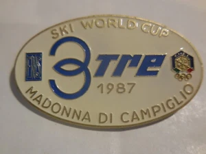 Abzeichen Anstecknadel Ski-Weltcup Slalom Madonna di Campiglio 1987 - Bild 1 von 1
