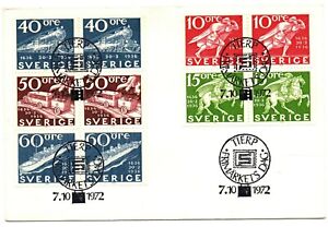 Sweden 1972 Stockholmia 74 se-tenant issues on FDC